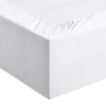 Amazon Basics 4 Piece Deluxe Microfiber Bed Sheets, Queen Size, Bright White, Solid