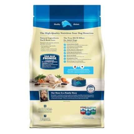 Blue Buffalo Life Protection Formula Adult Dry Dog Food, Helps Build and Maintain Strong Muscles, Made with Natural Ingredients, Chicken & Brown Rice Recipe, 5-lb. Bag