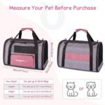 BurgeonNest Cat Carriers for Medium Cats Under 25 lbs, Pet Carrier for Cats with Unique Side Bag,Top Load Small Pet Carrier Soft-Sided Escape Proof with 4 Ventilated Windows