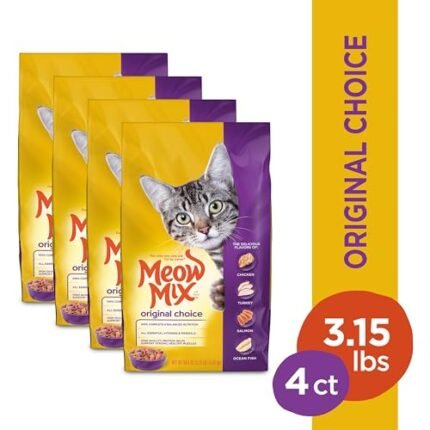 Meow Mix Original Choice Dry Cat Food, 3.15 Pound (Pack of 4)