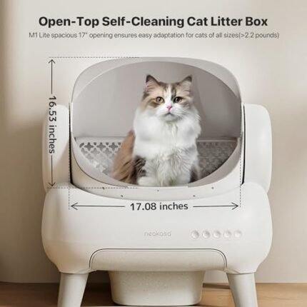 Neakasa M1 Lite Open-Top Self Cleaning Cat Litter Box and Neakasa Mineral Cat Litter 17.6 lbs / 8 kg